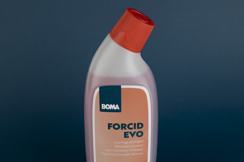 De fles van de nieuwe Forcid EVO